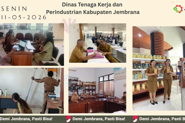 Sinergi Tanpa Batas: Aksi Nyata Dinas Nakerperin Jembrana Membangun Negeri